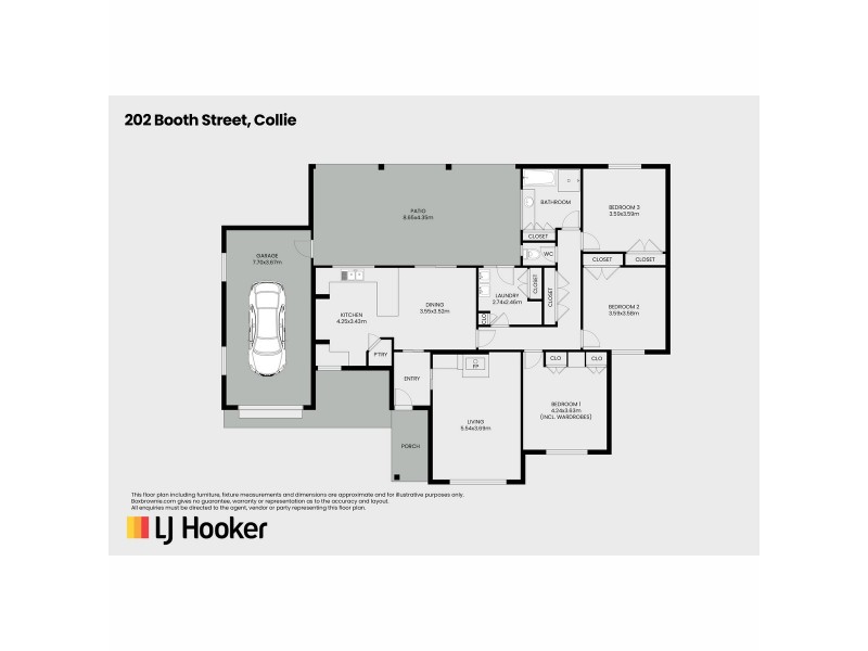 202 Booth Street, Collie WA 6225 Floorplan