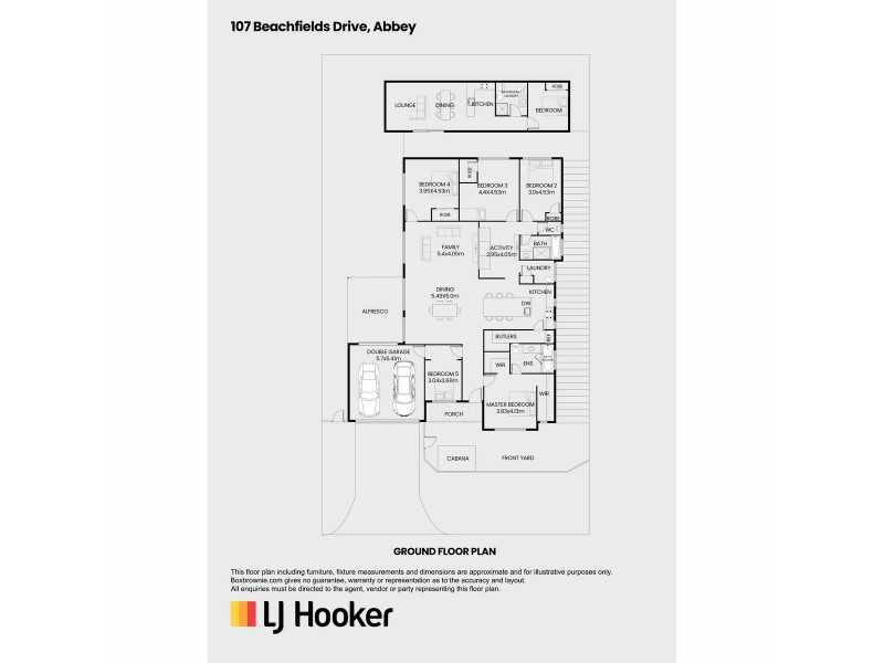 107 Beachfields Drive, Abbey WA 6280 Floorplan