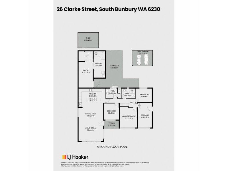 26 Clarke Street, South Bunbury WA 6230 Floorplan