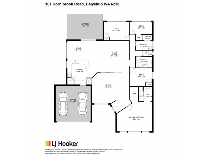 101 Hornibrook Road, Dalyellup WA 6230 Floorplan