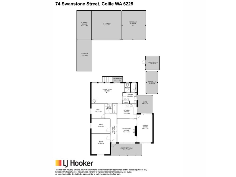 74 Swanstone Street, Collie WA 6225 Floorplan
