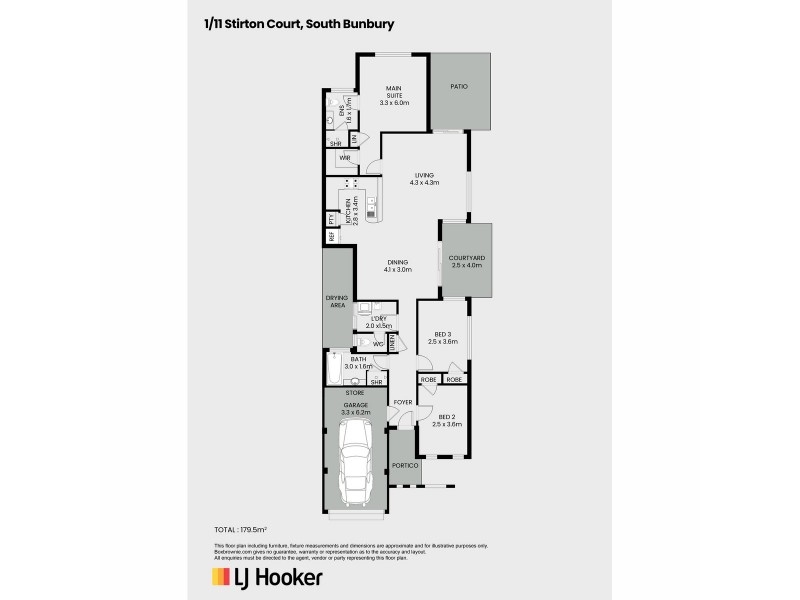 1/11 Stirton Court, South Bunbury WA 6230 Floorplan