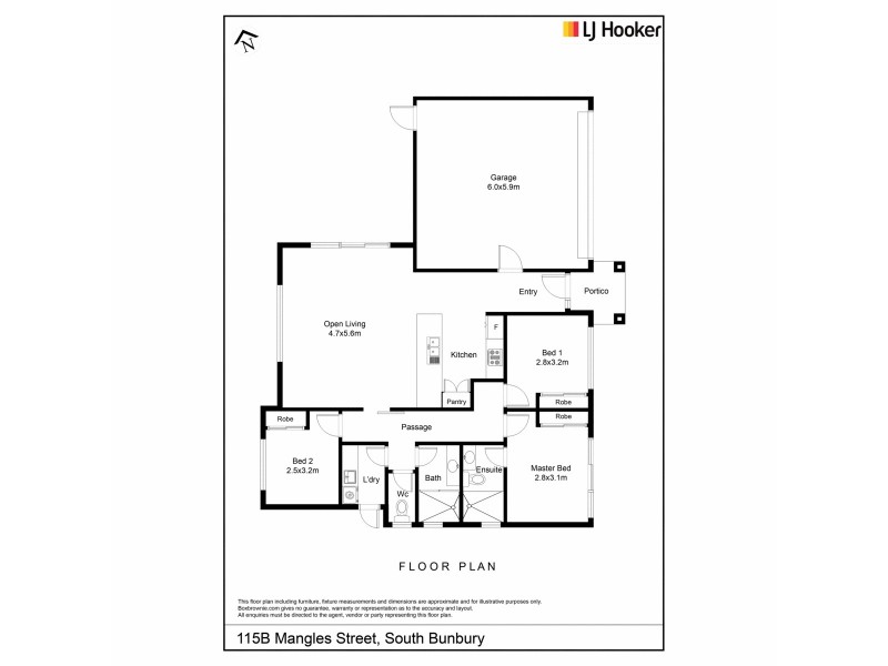 115B Mangles Street, South Bunbury WA 6230 Floorplan