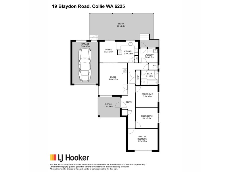 19 Blaydon Road, Collie WA 6225 Floorplan