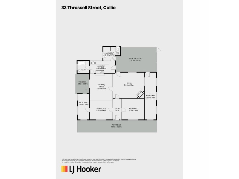 31 & 33 Throssell Street, Collie WA 6225 Floorplan