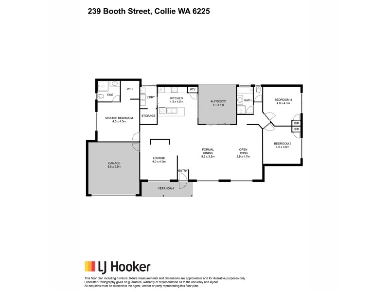239 Booth Street, Collie WA 6225 Floorplan