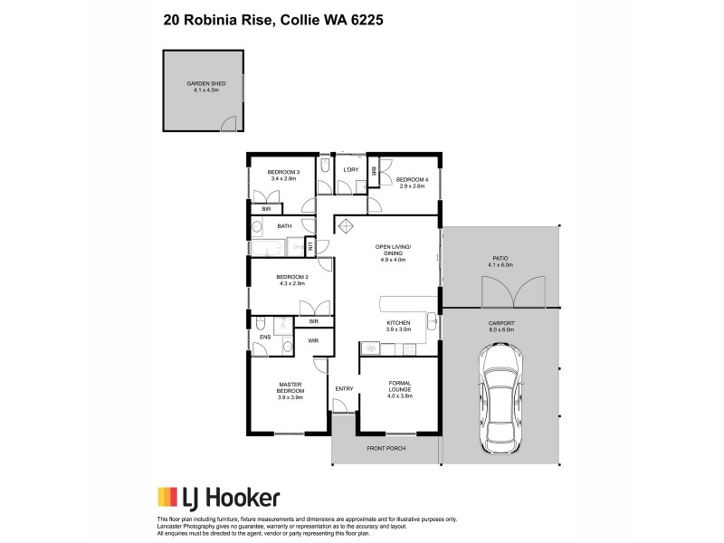 20 Robinia Rise, Collie WA 6225 Floorplan