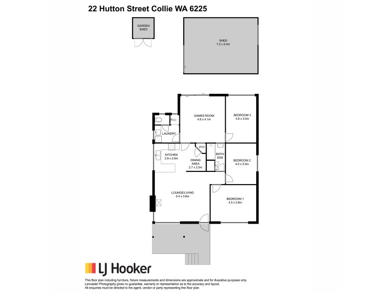 22 Hutton Street, Collie WA 6225 Floorplan
