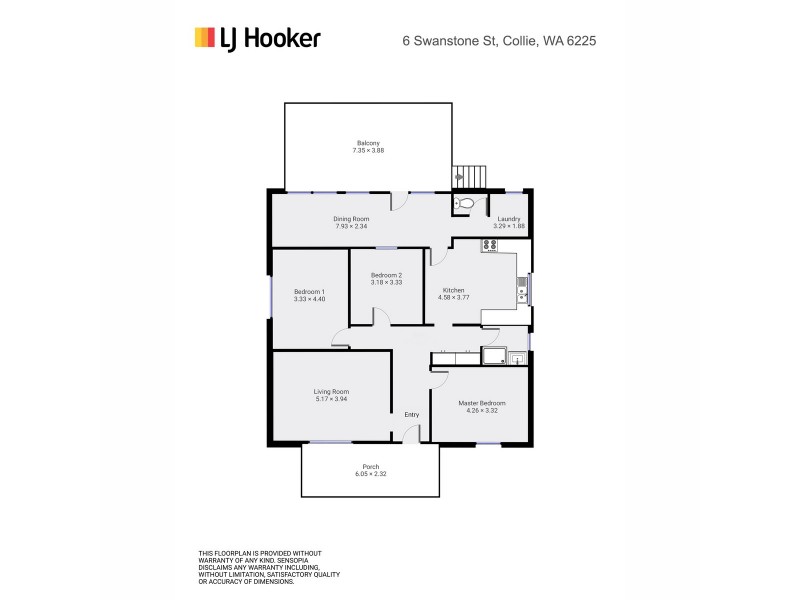 6 Swanstone Street, Collie WA 6225 Floorplan
