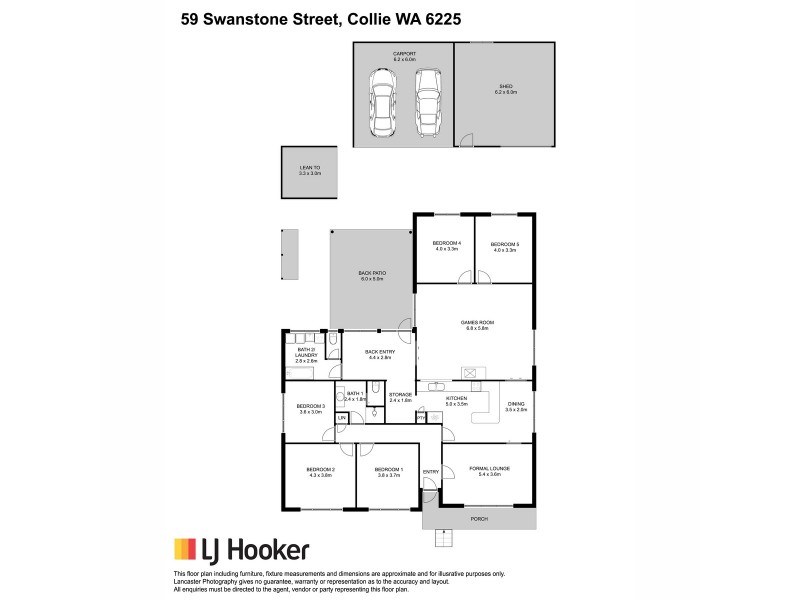 59 Swanstone Street, Collie WA 6225 Floorplan