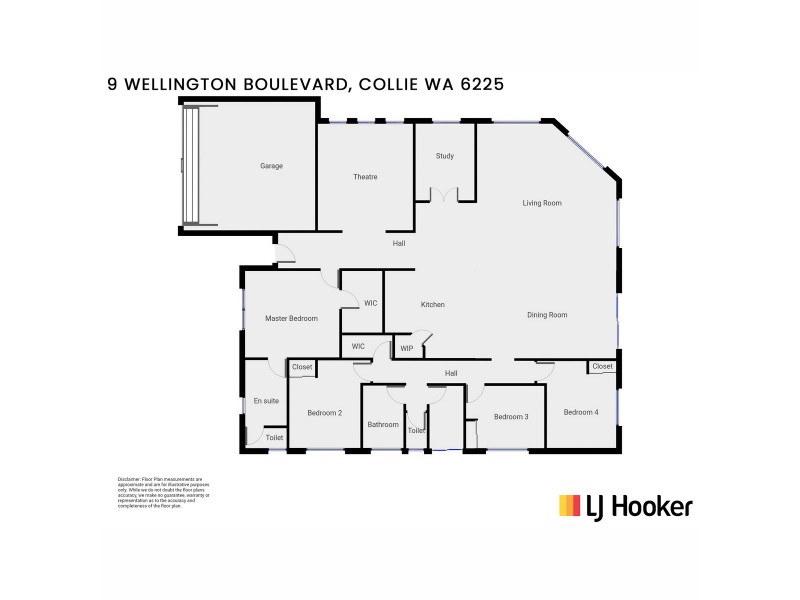 9 Wellington Boulevard, Collie WA 6225 Floorplan