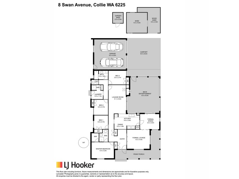 8 Swan Avenue, Collie WA 6225 Floorplan