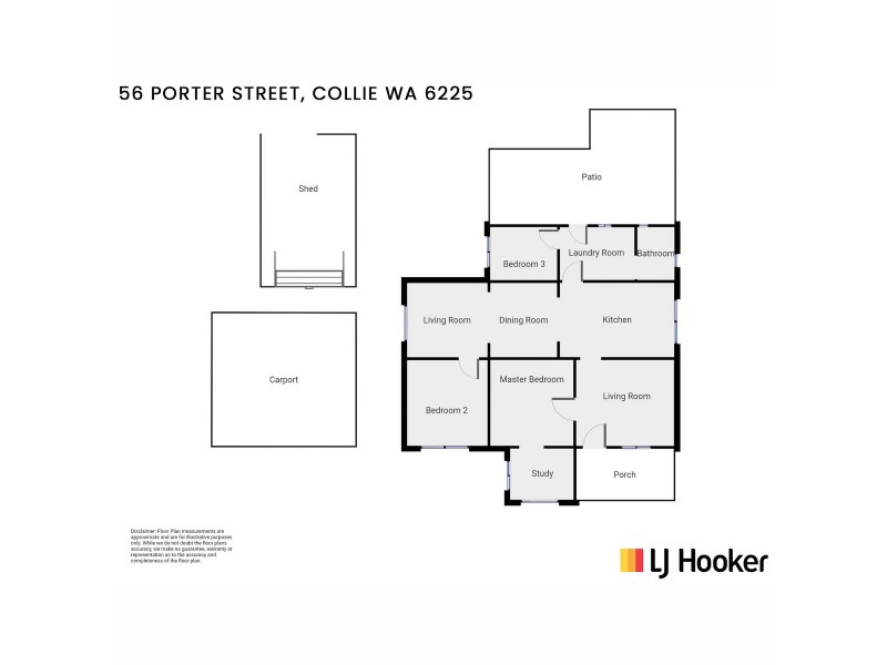 56 Porter Street, Collie WA 6225 Floorplan