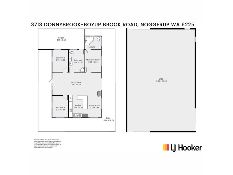 3713 Donnybrook-Boyup Brook Road, Noggerup WA 6225 Floorplan