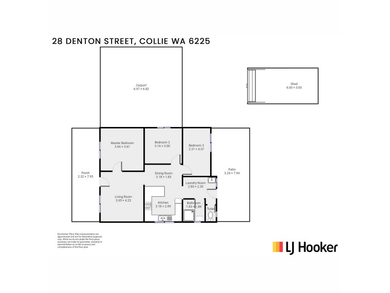 28 Denton Street, Collie WA 6225 Floorplan