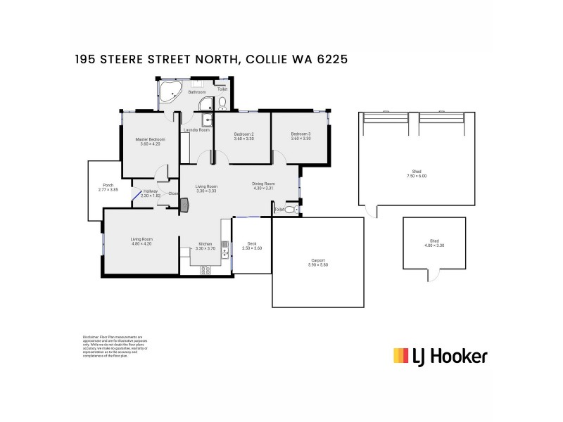 195 Steere Street North, Collie WA 6225 Floorplan