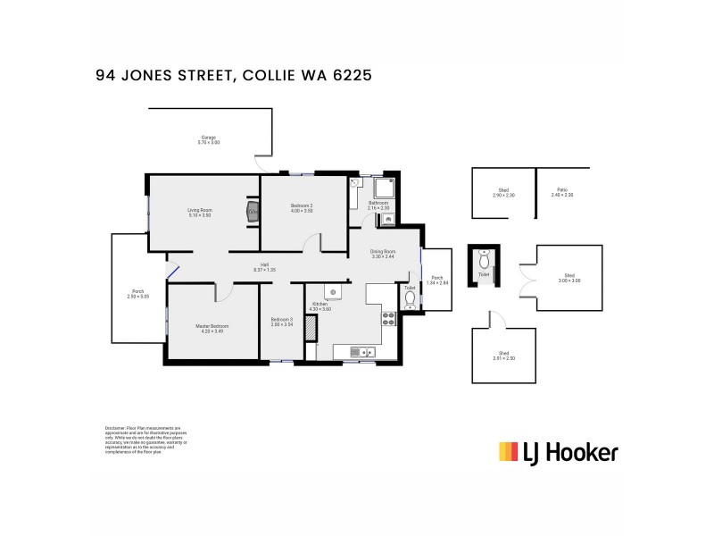 94 Jones Street, Collie WA 6225 Floorplan