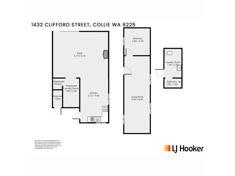 Lot 1432/ Clifford Street, Collie WA 6225 Floorplan