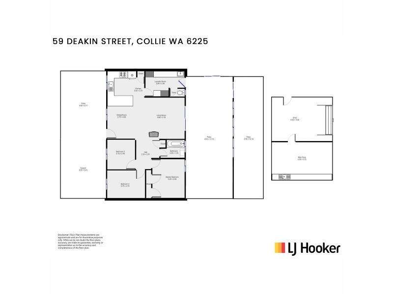 59 Deakin Street, Collie WA 6225 Floorplan