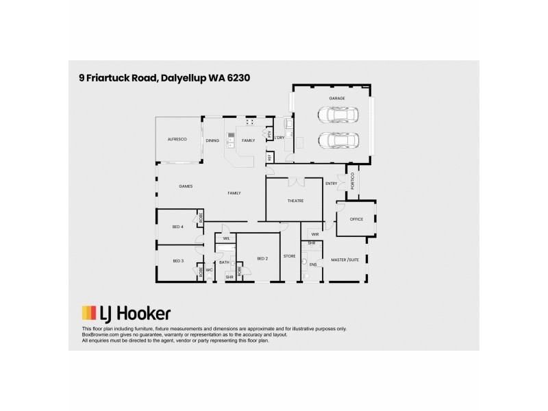 9 Friartuck Road, Dalyellup WA 6230 Floorplan