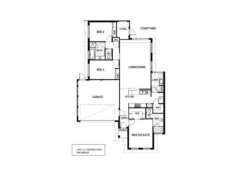 2/7 Nepean Turn, Millbridge WA 6232 Floorplan