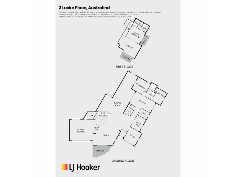 3 Locke Place, Australind WA 6233 Floorplan