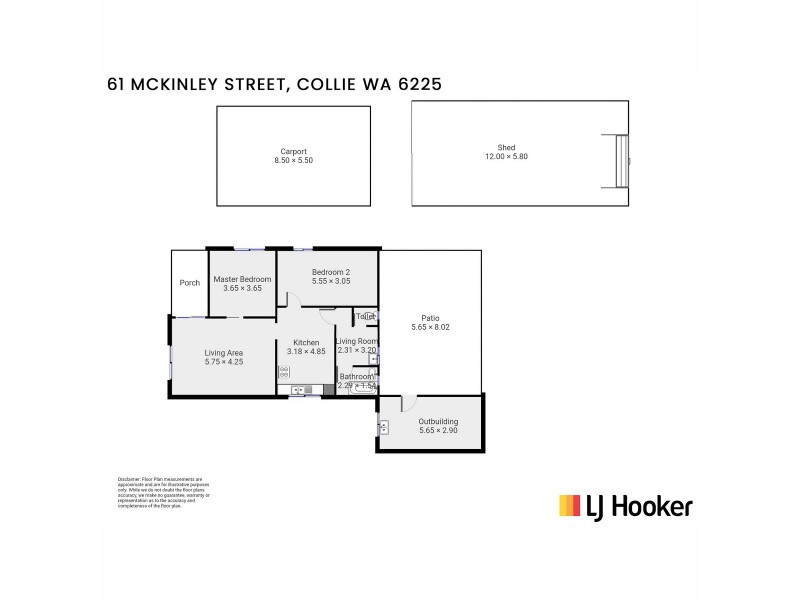 61 Mckinley Street, Collie WA 6225 Floorplan