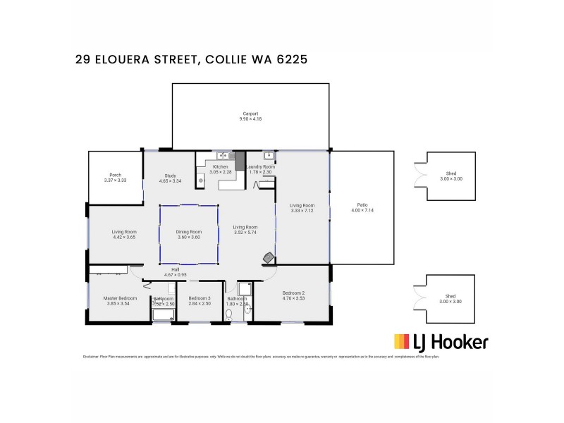 29 Elouera Street, Collie WA 6225 Floorplan