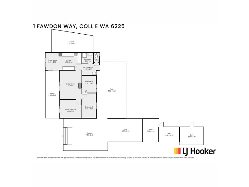 1 Fawdon Way, Collie WA 6225 Floorplan