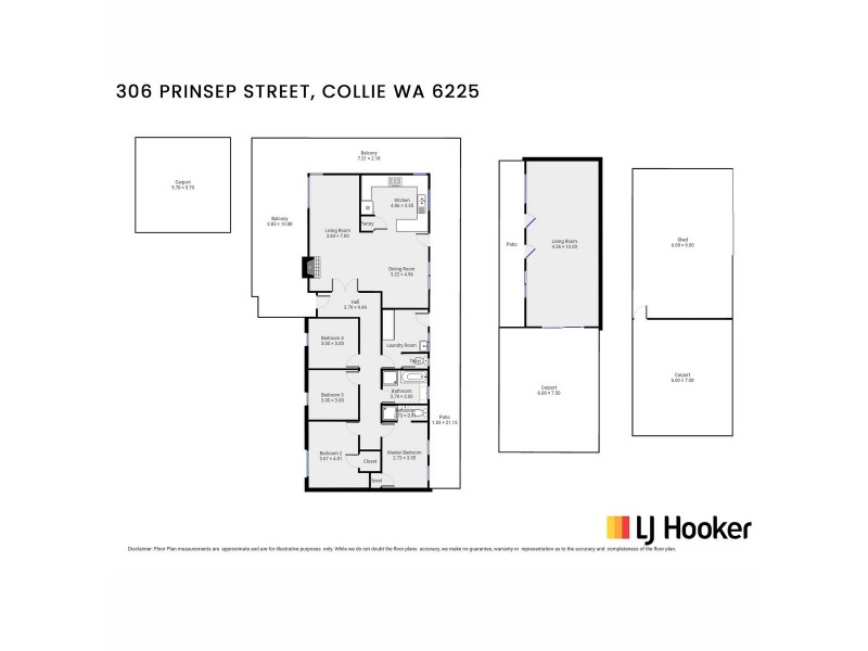 306 Prinsep Street North, Collie WA 6225 Floorplan