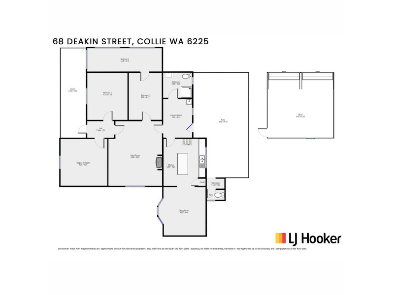 68 Deakin Street, Collie WA 6225 Floorplan