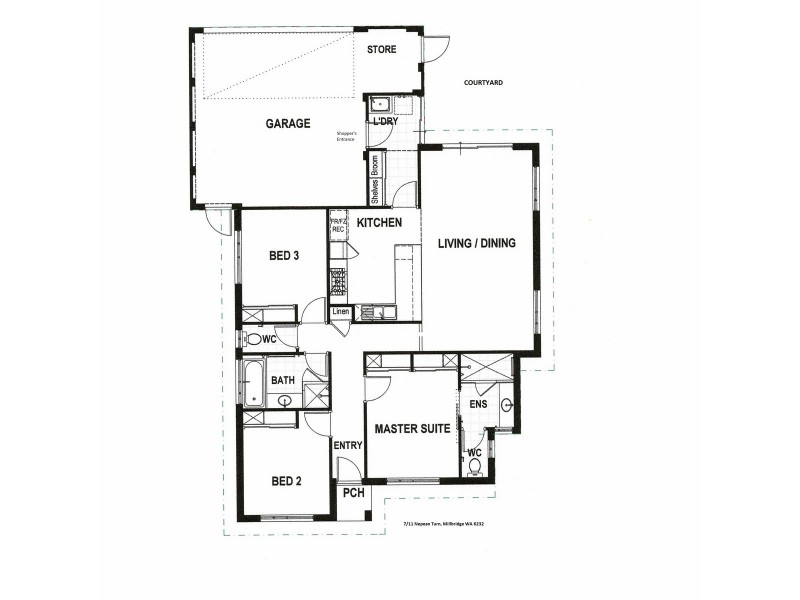 7/11 Nepean Turn, Millbridge WA 6232 Floorplan