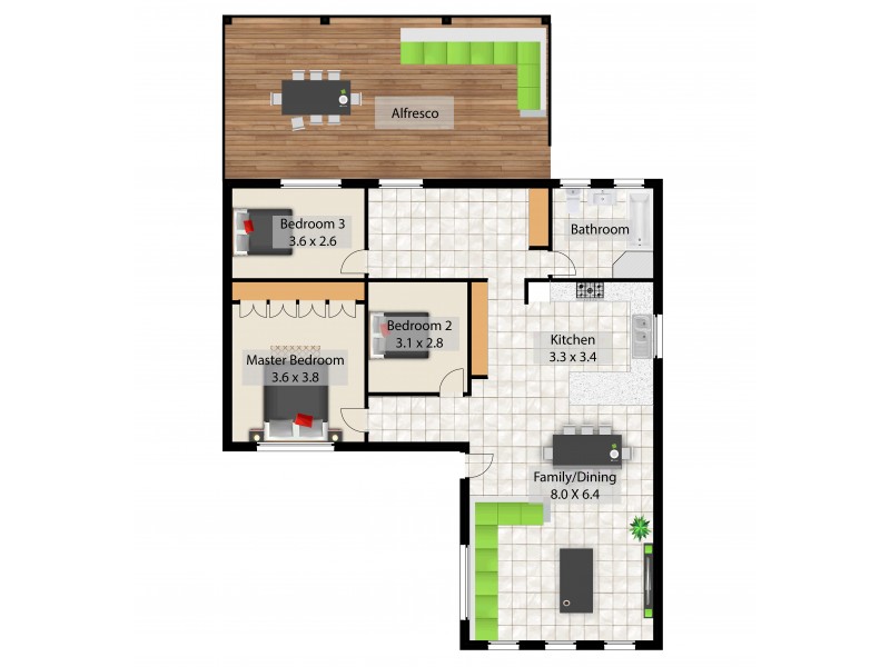 3 Montgomery Road, South Bunbury WA 6230 Floorplan
