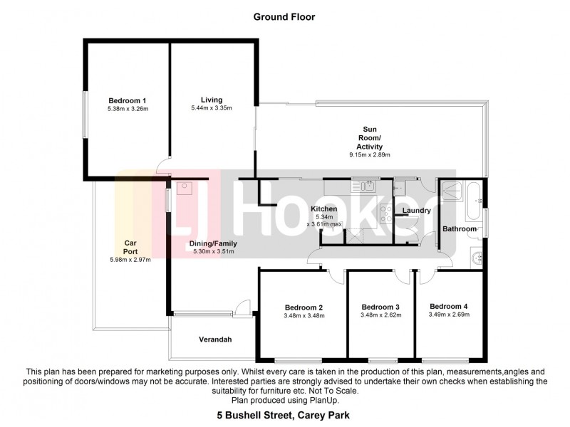 5 Bushell Street, Carey Park WA 6230 Floorplan