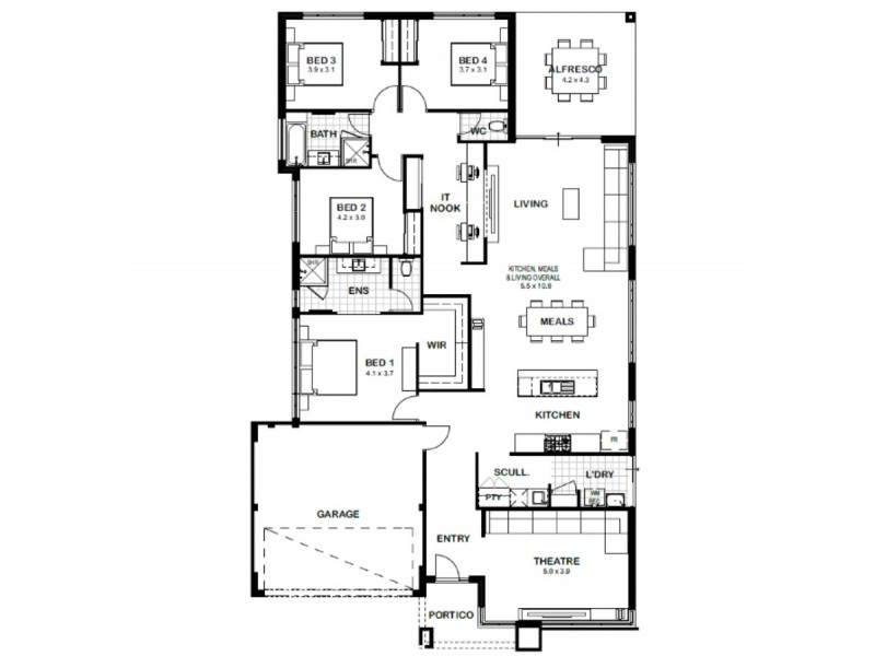 66 Gurnard Loop, Kealy WA 6280 Floorplan