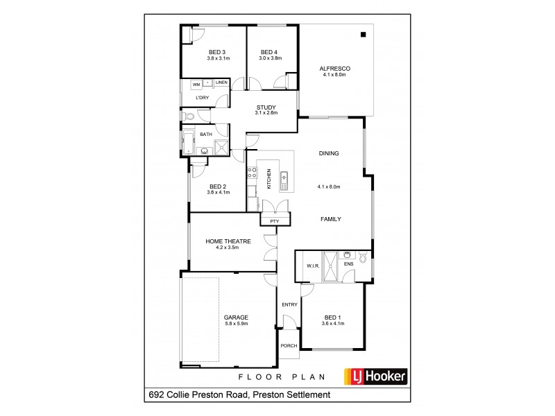 692 Collie Preston Road, Preston Settlement WA 6225 Floorplan