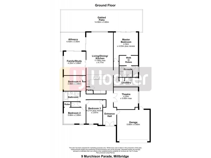 9 Murchison Parade, Millbridge WA 6232 Floorplan