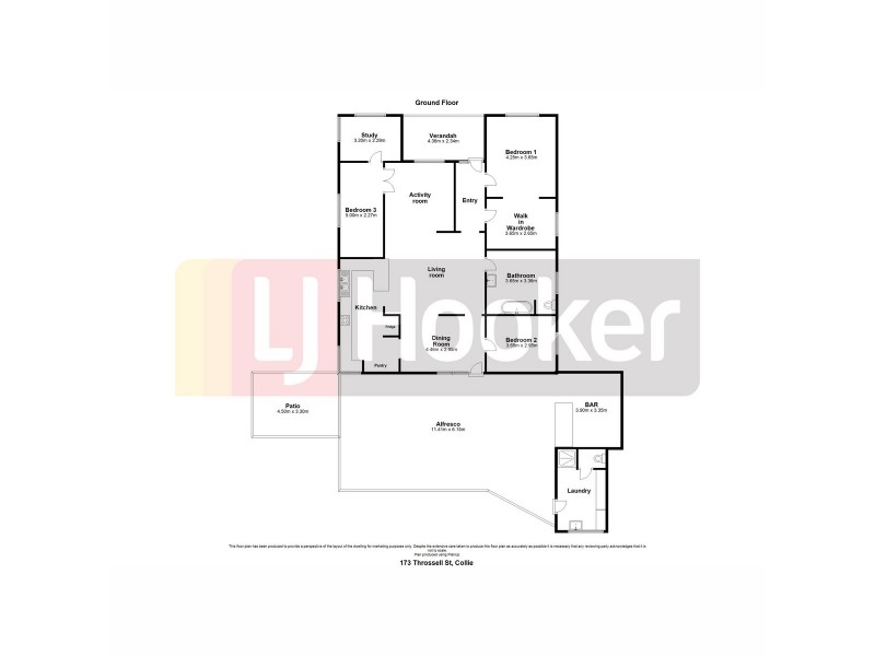 173 Throssell Street, Collie WA 6225 Floorplan