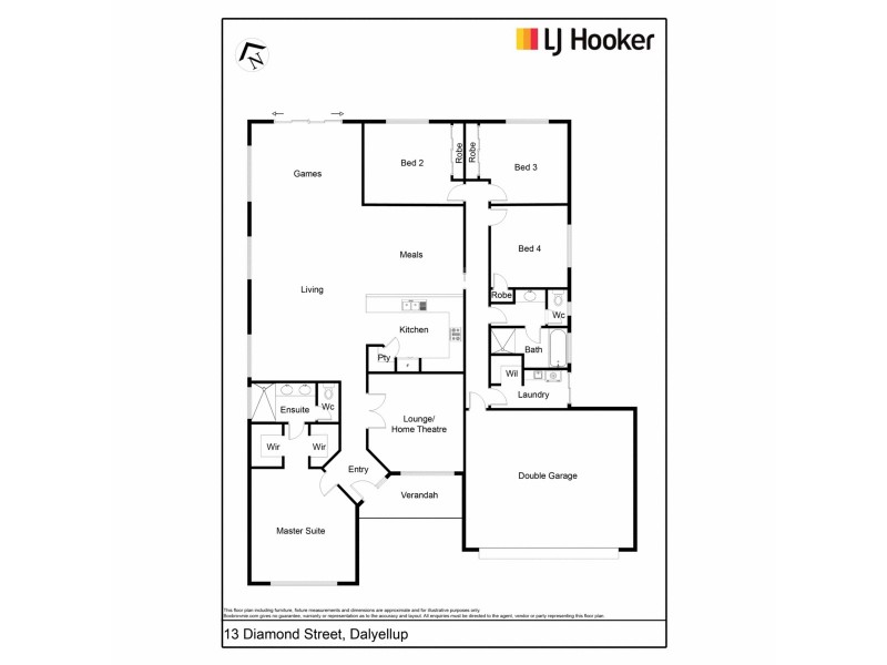 13 Diamond Street, Dalyellup WA 6230 Floorplan