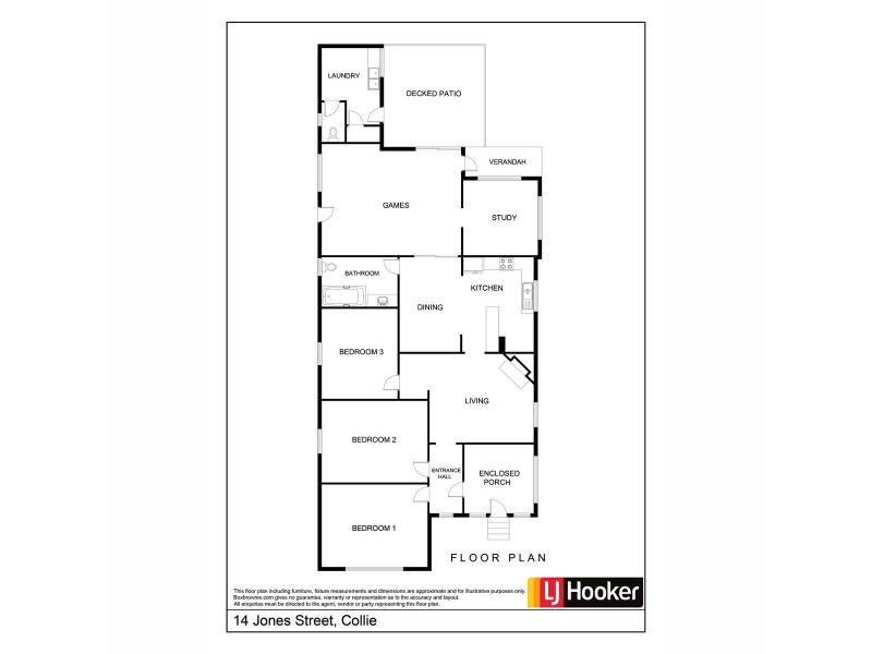14 Jones Street, Collie WA 6225 Floorplan