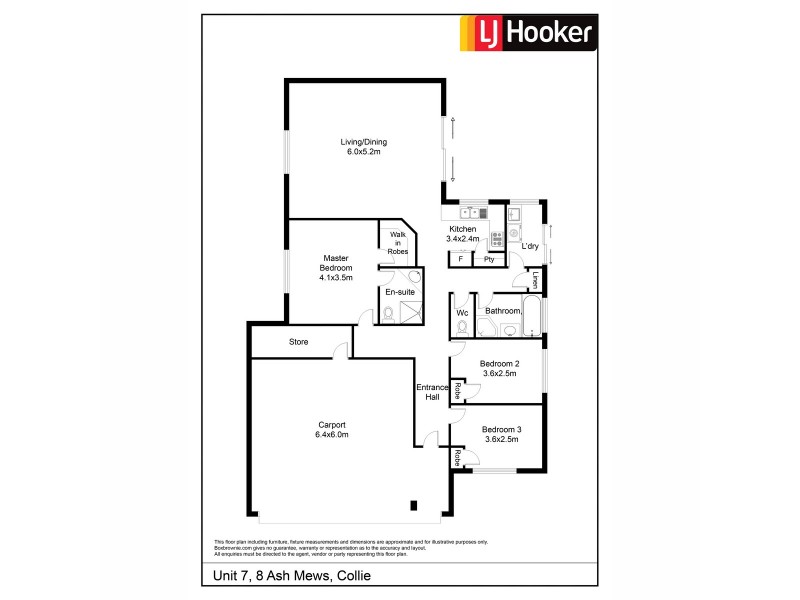 Unit 7/8 Ash Mews, Collie WA 6225 Floorplan