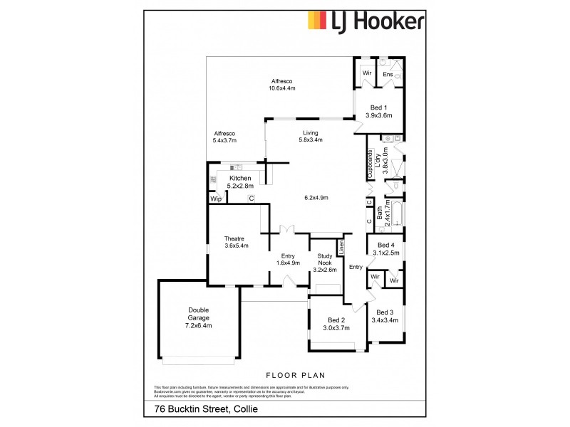 76 Bucktin Street, Collie WA 6225 Floorplan