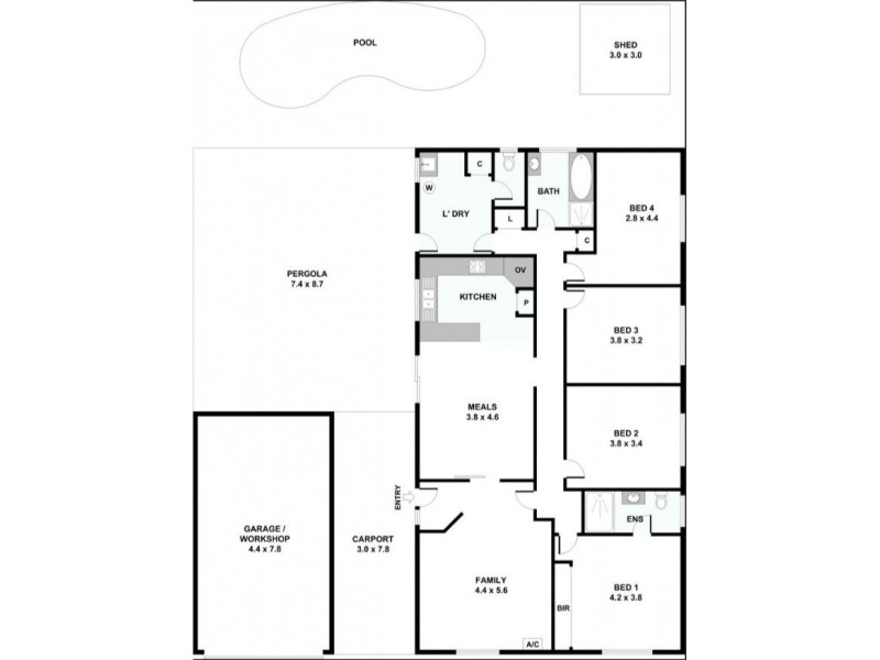 10 Elias Court, Collie WA 6225 Floorplan