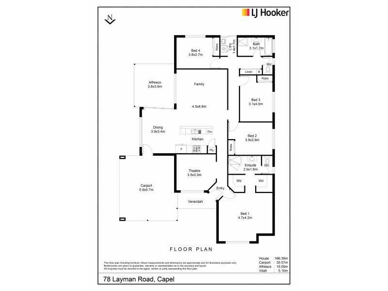78 Layman Road, Capel WA 6271 Floorplan