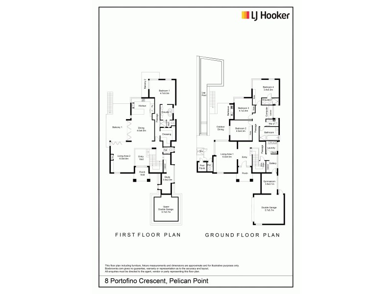 8 Portofino Crescent, Pelican Point WA 6230 Floorplan