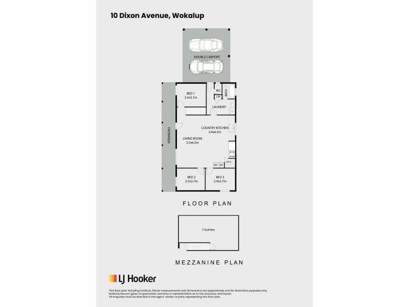 10 Dixon Avenue, Wokalup WA 6221 Floorplan