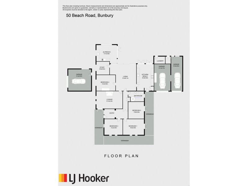 50 Beach Road, Bunbury WA 6230 Floorplan