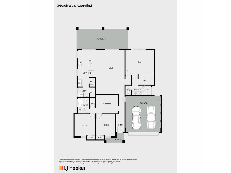 3 Galah Way, Australind WA 6233 Floorplan