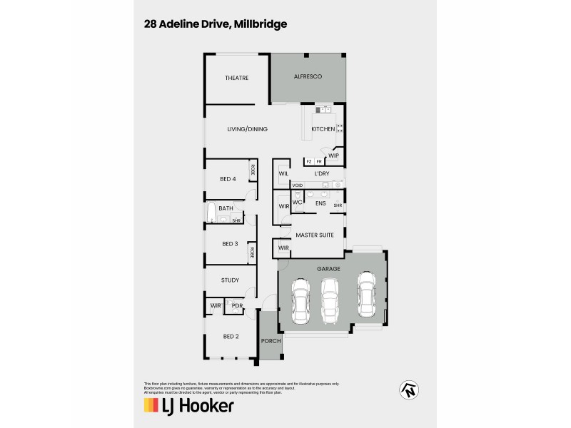 28 Adeline Drive, Millbridge WA 6232 Floorplan