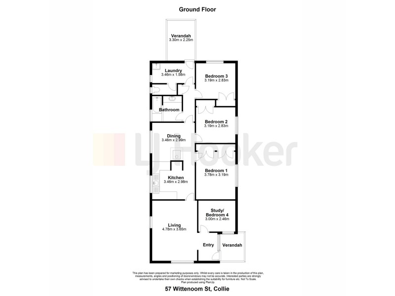 57 Wittenoom Street, Collie WA 6225 Floorplan